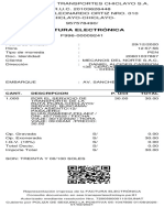 Factura Electrónica: Cant. Descripcion P. Unit Total