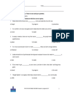 Unit Test 1: Answer All Thirty Questions. There Is One Mark Per Question