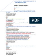 Evaluación diagnóstica colegio Bachilleres Tabasco