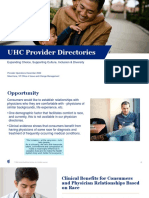 EXTERNAL - UHC Provider Directories - Choice and Diversity