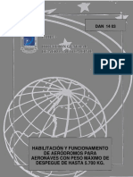 Dan1403 - Habilitación y Func - de Aeródromos P - Aeronaves Con Peso Máx - de Despegue de Hasta 5.700 KG