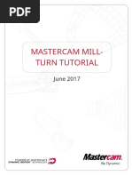 Mastercam Mill-Turn Tutorial: June 2017