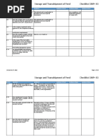 Storage and Transshipment of Feed Checklist GMP+ B3: General