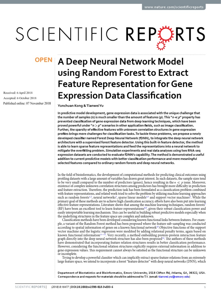 A Deep Neural Network Model Using Random Forest To | PDF | Deep ...