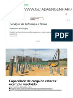 Capacidade de Carga de Estacas - Exemplo Resolvido - Aoki Veloso