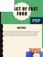 Impact of Fast Food: English Ii B Lucero Borbon Belem Muñoz Gustavo Hoyos