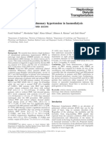 Pathogenesis of pulmonary hypertension in haemodialysis patients