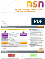 SRVCC From LTe and CSFB With HO