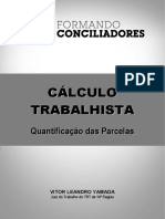 Formando Conciliadores 2 (Cálculo Trabalhista) - Apostila