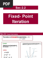 2.2 Fixed Point Iteration