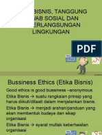 Etika Bisnis Dan Tanggungjawab Sosial