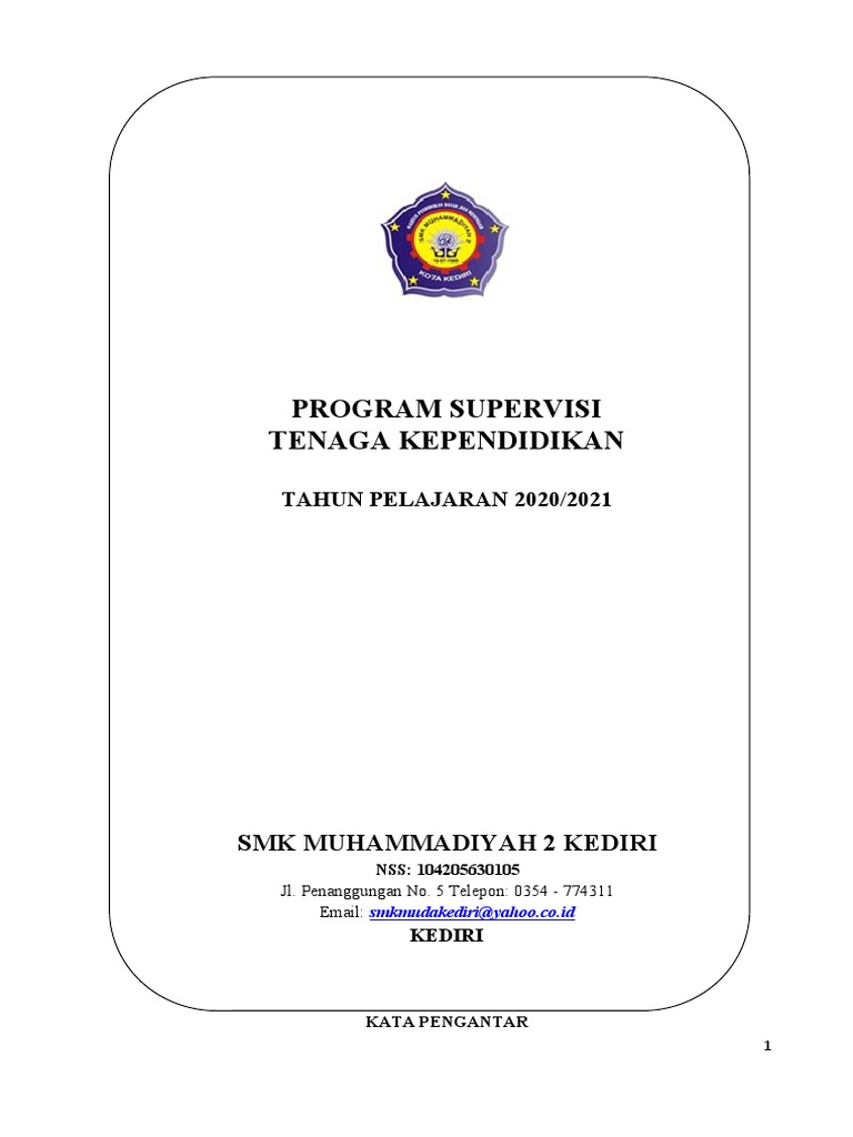 Program Supervisi SMK Kediri | PDF | Karier & Perkembangan | Bisnis