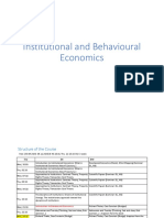 Institutional and Behavioural Economics