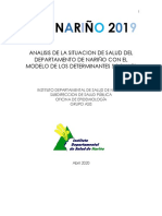 Departamento Nariño ASIS 2019