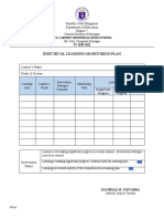 Individual Learning Monitoring Plan (Sample Template)