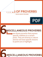 Report On PROVERBS