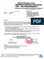 Surat DPP No. 2565 - Instruksi Dalam Rangka HUT Ke 48 PDI Perjuangan (Pimp. DPRD I & II)