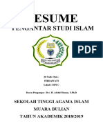 Pengantar Studi Islam: Resume