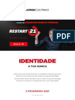 Restart 13-Aula13 - Identidade-Curso - De.desenvolvimento - Pessoal Jorge - Coutinho