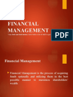 Financial Management: "Any Fool Can Lend Money, But It Takes A Lot of Skill To Get It Back"