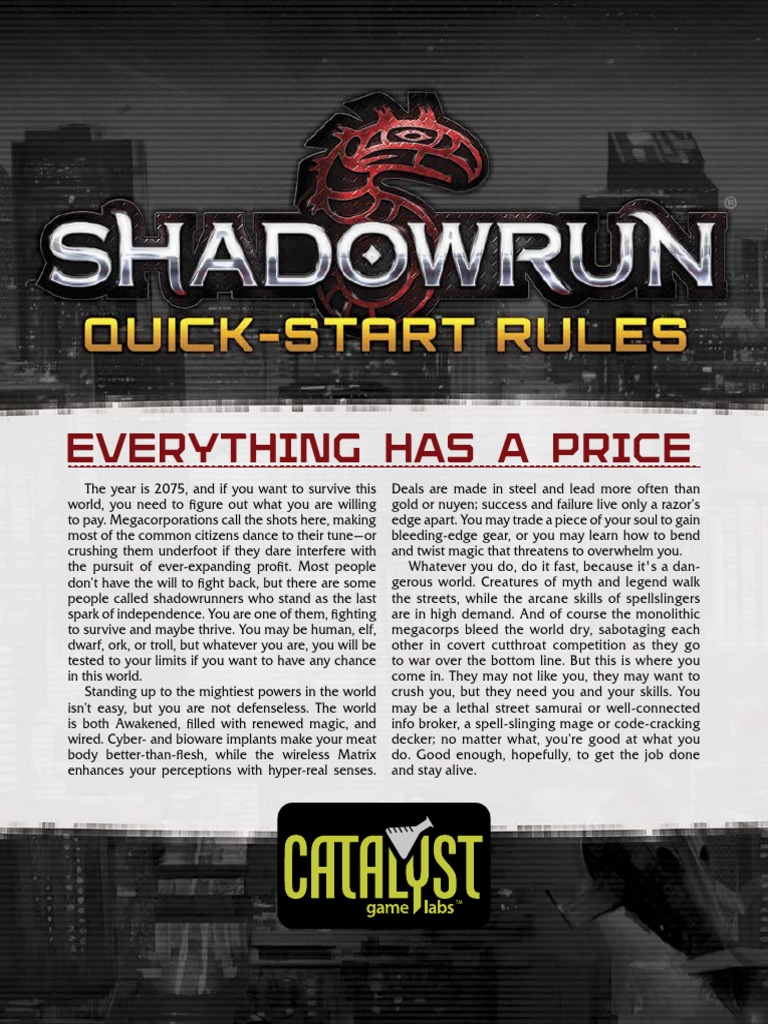 Shadowrun RPG: Power Plays - RPG Tabletop Games » Sci-Fi RPG » Shadowrun -  The Days of Knights