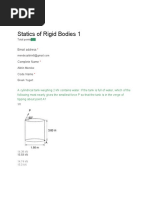 Statics of Rigid Bodies 1: Email Address