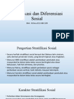 Stratifikasi Dan Diferensiasi Sosial