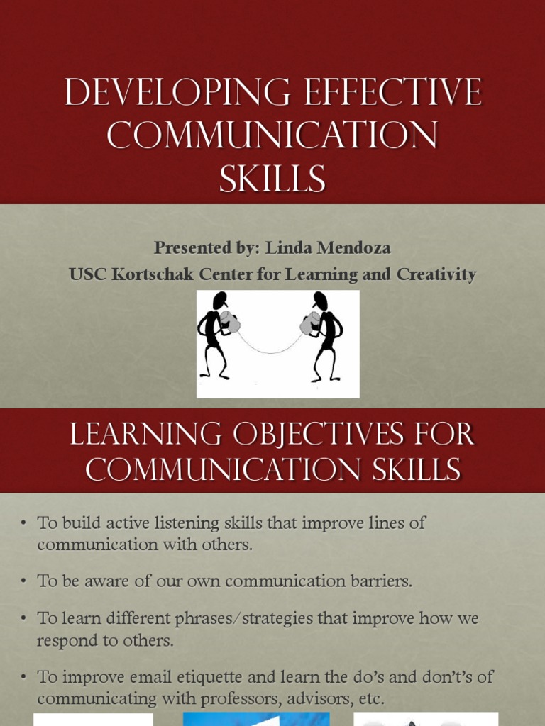 Effective Communication Skills Guide | PDF | Body Language | Communication