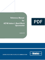 Reference Manual For AZ740 Indoor L Band Block Upconverter: Shaping The Future of Satellite Communications