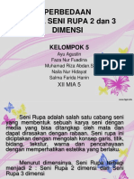 Perbedaan Karya Seni Rupa 2 Dan 3 Dimensi: Kelompok 5