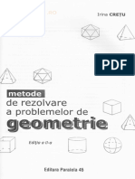 Metode de Rezolvare A Problemelor de Geometrie - Irina Cretu