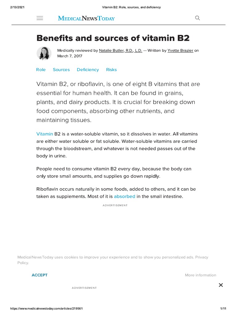 VITAMIN B2 ROLE SOURCES AND DEFICIENCY intelligence overview