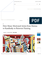 How Music Motivated Artists From Matisse To Kandinsky To Reinvent Painting - Artsy