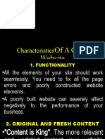 CharacteristicsOf A Good Website