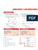 Ángulos Complementarios y Suplementarios