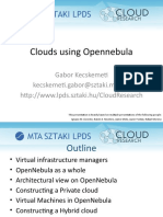 Clouds Using Opennebula: Gabor Kecskemeti Kecskemeti - Gabor@sztaki - Mta.hu