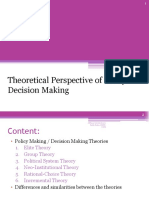 Topic 3 Theoretical Perspective of Policy Making 2015