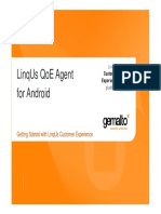 Linqus Qoe Agent For Android: Getting Started With Linqus Customer Experience