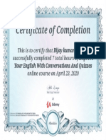 CERTIFICATE OF ENGLISH
