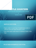 Ripple Counters: Presented By: Muhammad Usman Zubair & Haseed Uddin