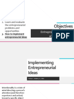 3 Implementing Entrepreneurial Ideas