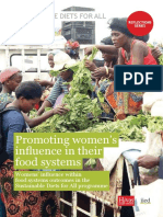 Promoting Women'S Influence in Their Food Systems: Sustainable Diets For All