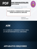 To Calibrate A Thermocouple Using An Opamp Differential Amplifier.