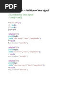 Scilab Practical File 3 Signal Processing (DSP) 4TH Sem, BSC (H) Electronics