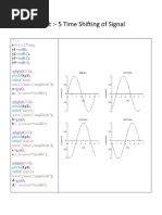 Scilab Practical File 5 Signal Processing (DSP) 4TH Sem, BSC (H) Electronics