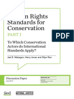 Human Rights Standards For Conservation: To Which Conservation Actors Do International Standards Apply?