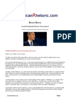 Barack Obama - Second Presidential Election Victory Speech