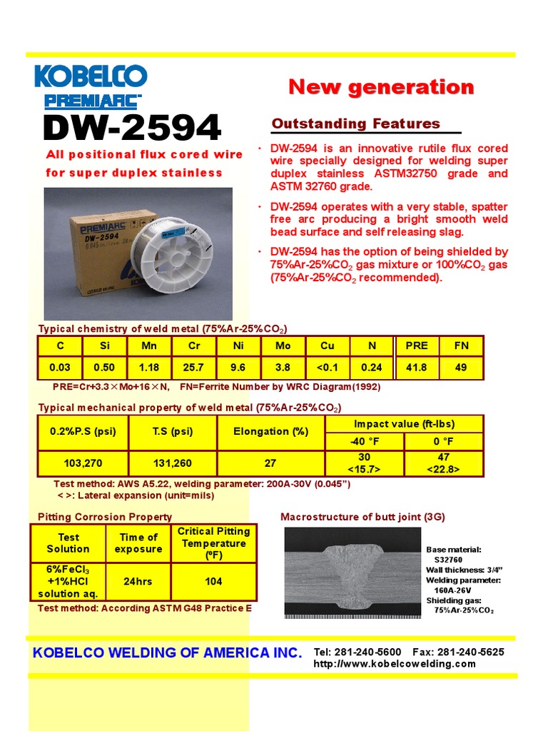 Pamphlet (DW 2594) | PDF | Stainless Steel | Welding