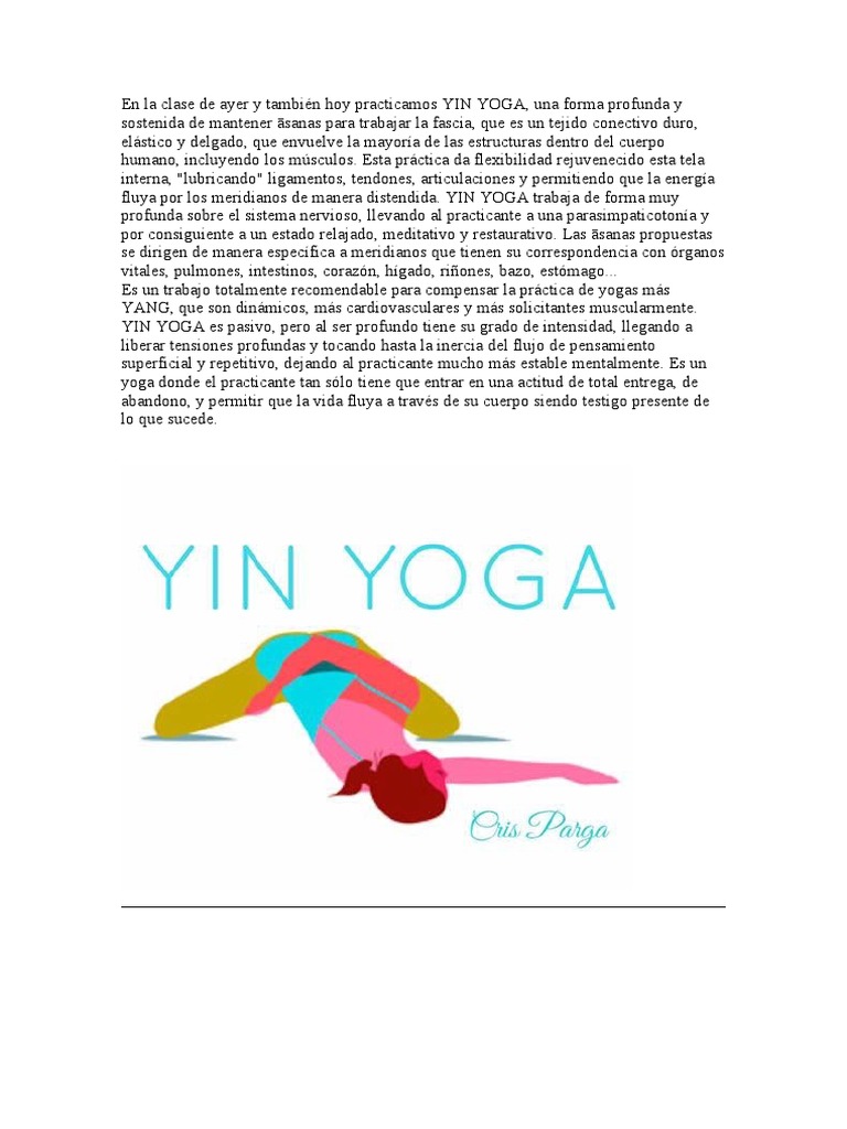 Yin Yoga | PDF