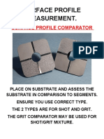 Surface Profile Measurement Surface Profile Comparator P